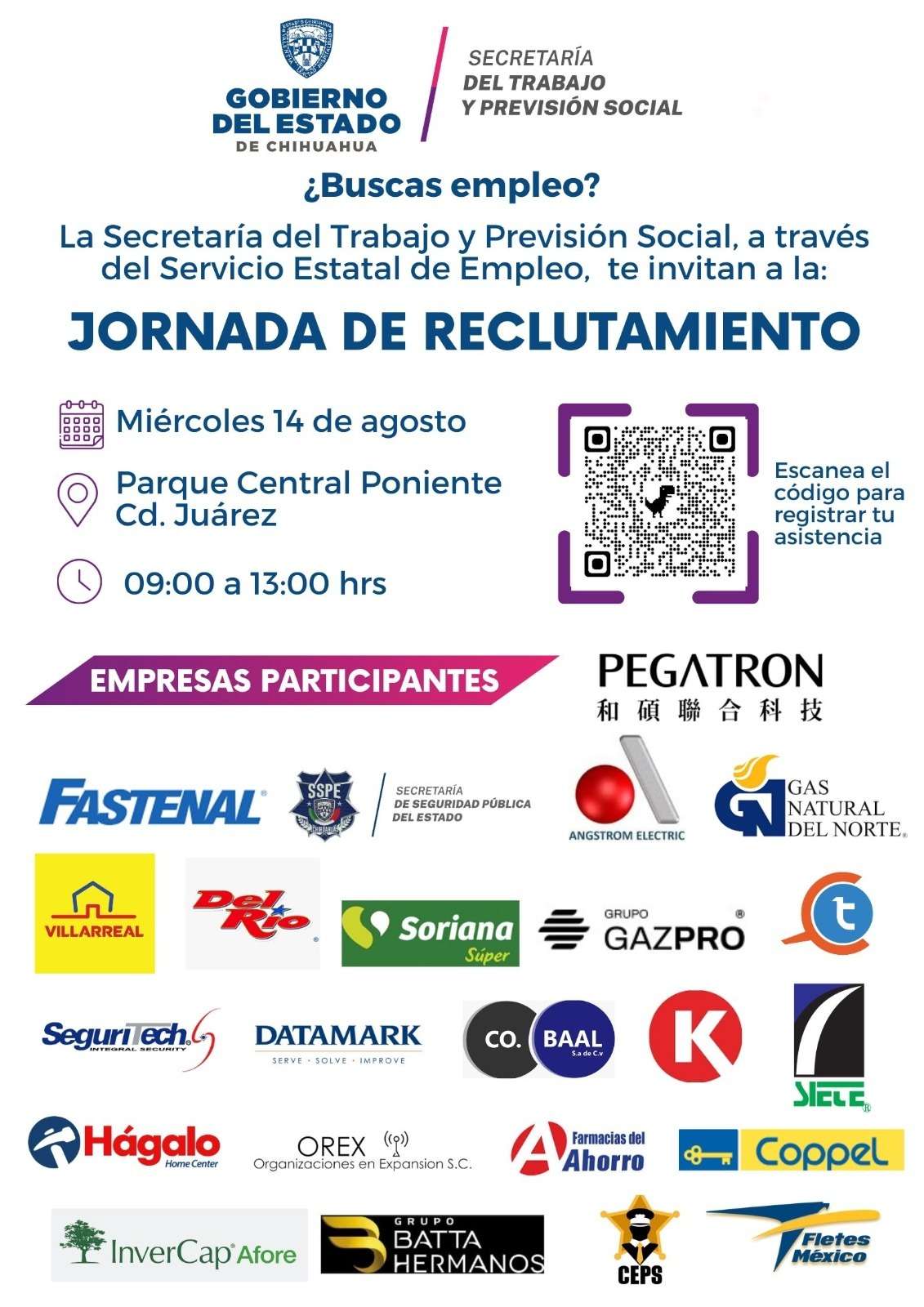 Ofertarán más de mil 300 empleos en Jornada de Reclutamiento 