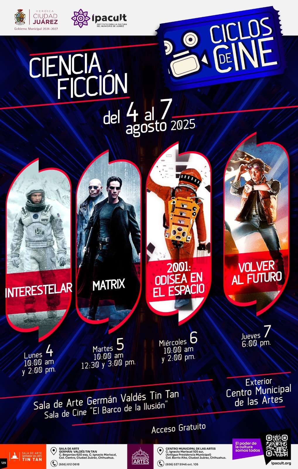 Ofrece IPACULT cine gratuito a toda la comunidad