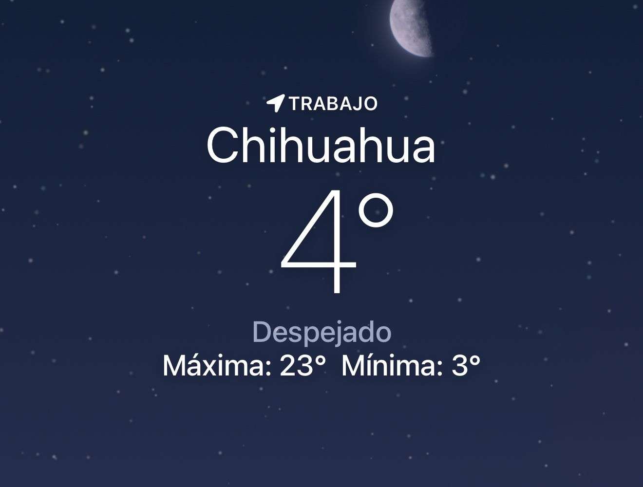 Se espera mañana despejada con temperatura de 4 grados centígrados 