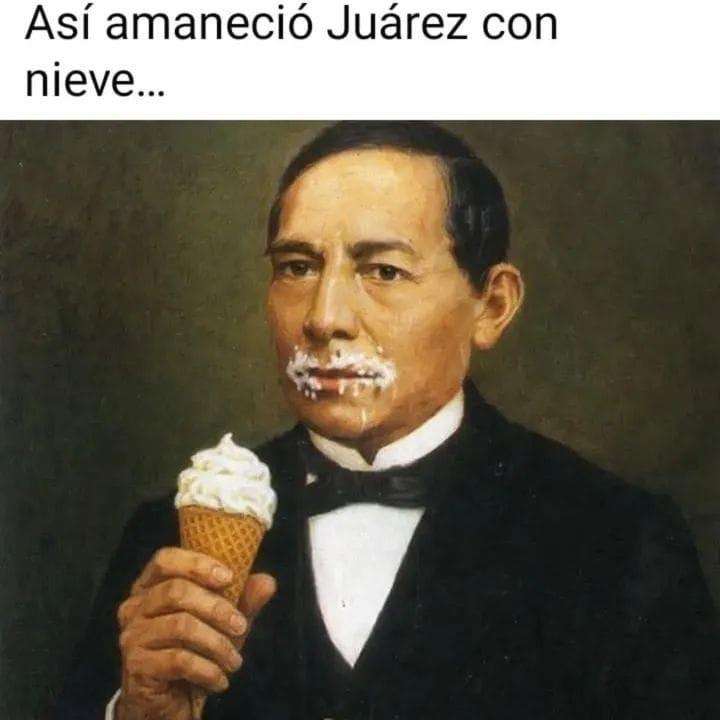 Juárez amanece con nieve