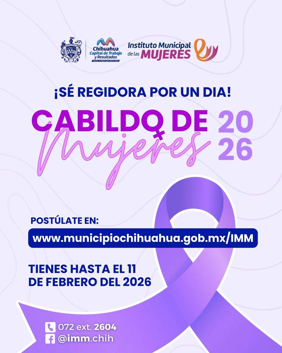 Anuncian últimos días de inscripción al Cabildo de Mujeres 2026 