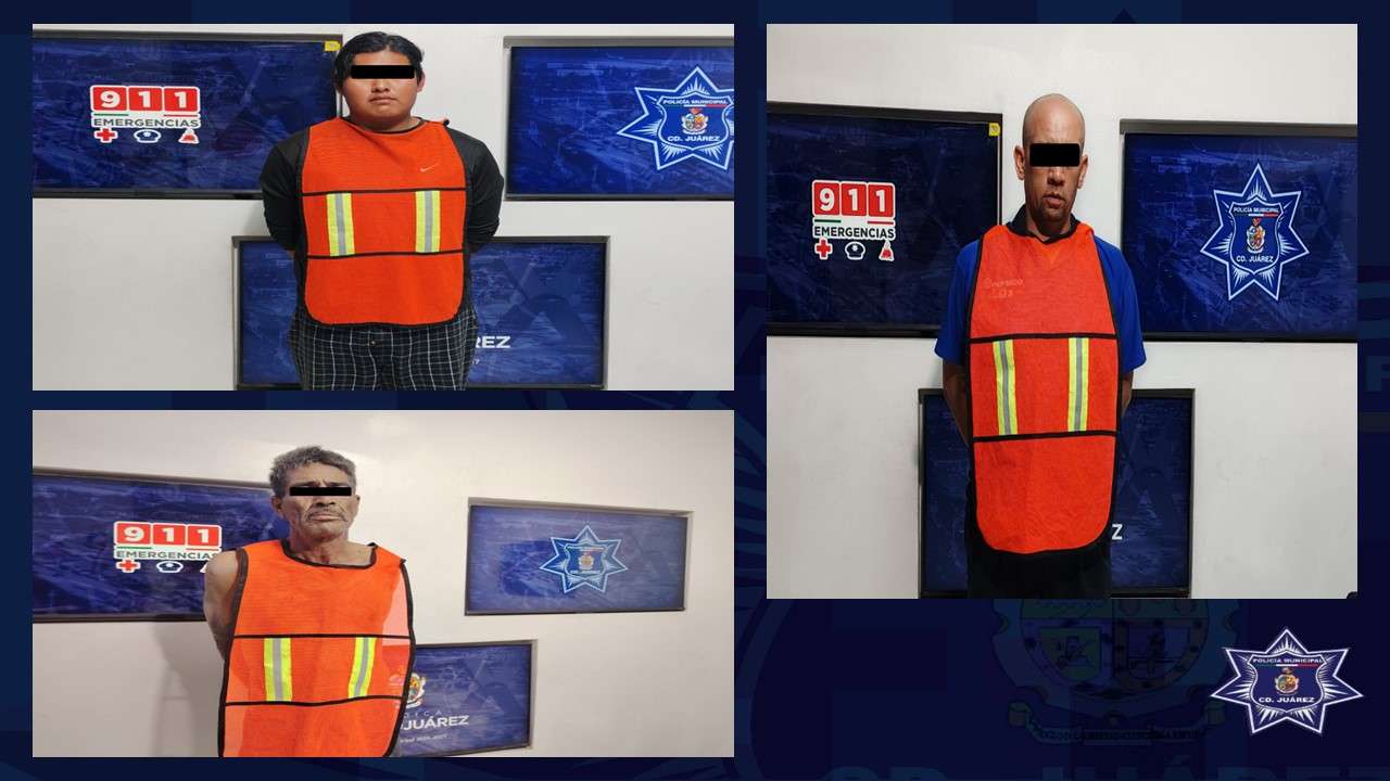 Detienen a tres por violencia familiar 