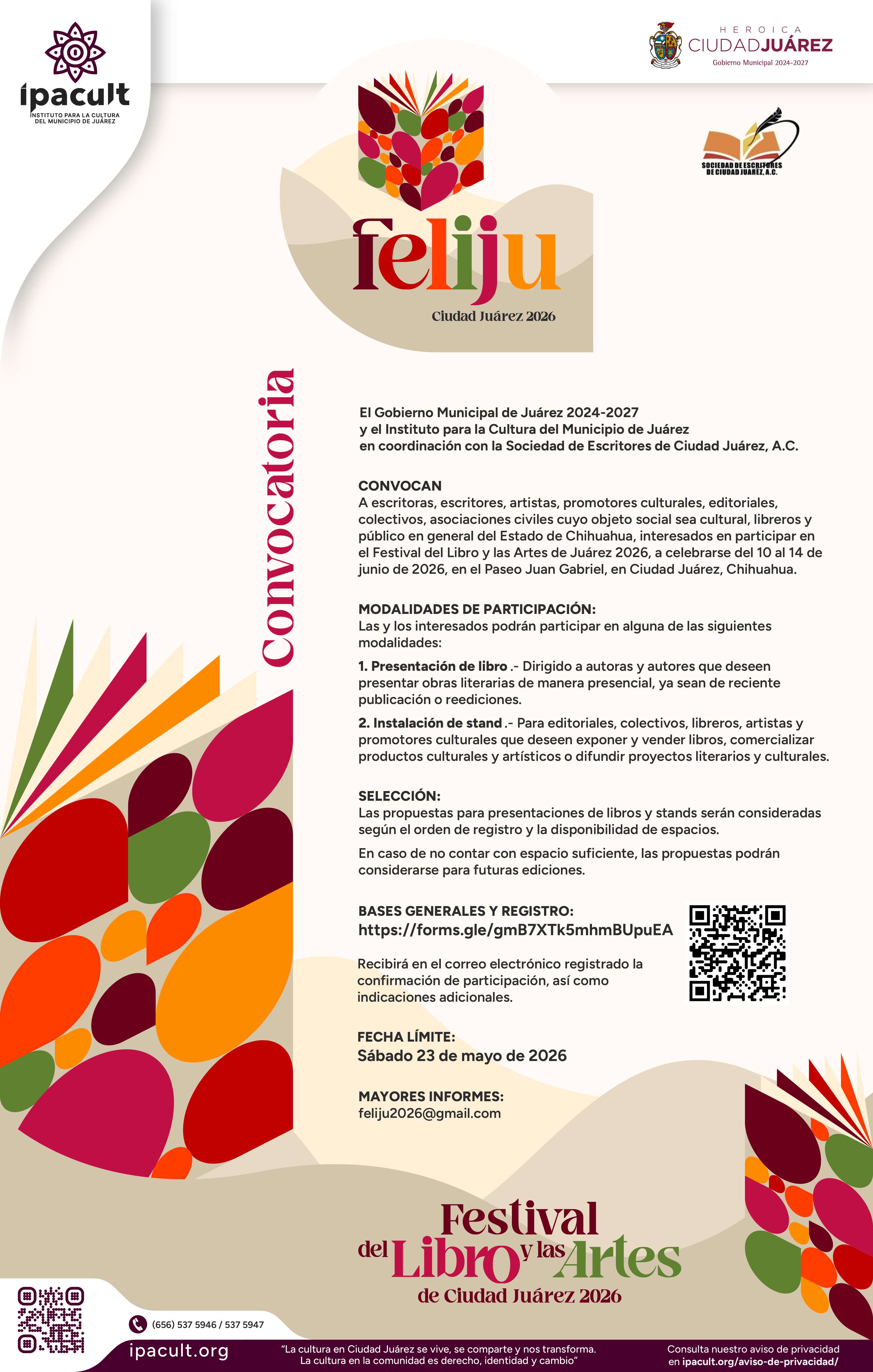 Convocan a autores y editoriales al Festival del Libro y las Artes