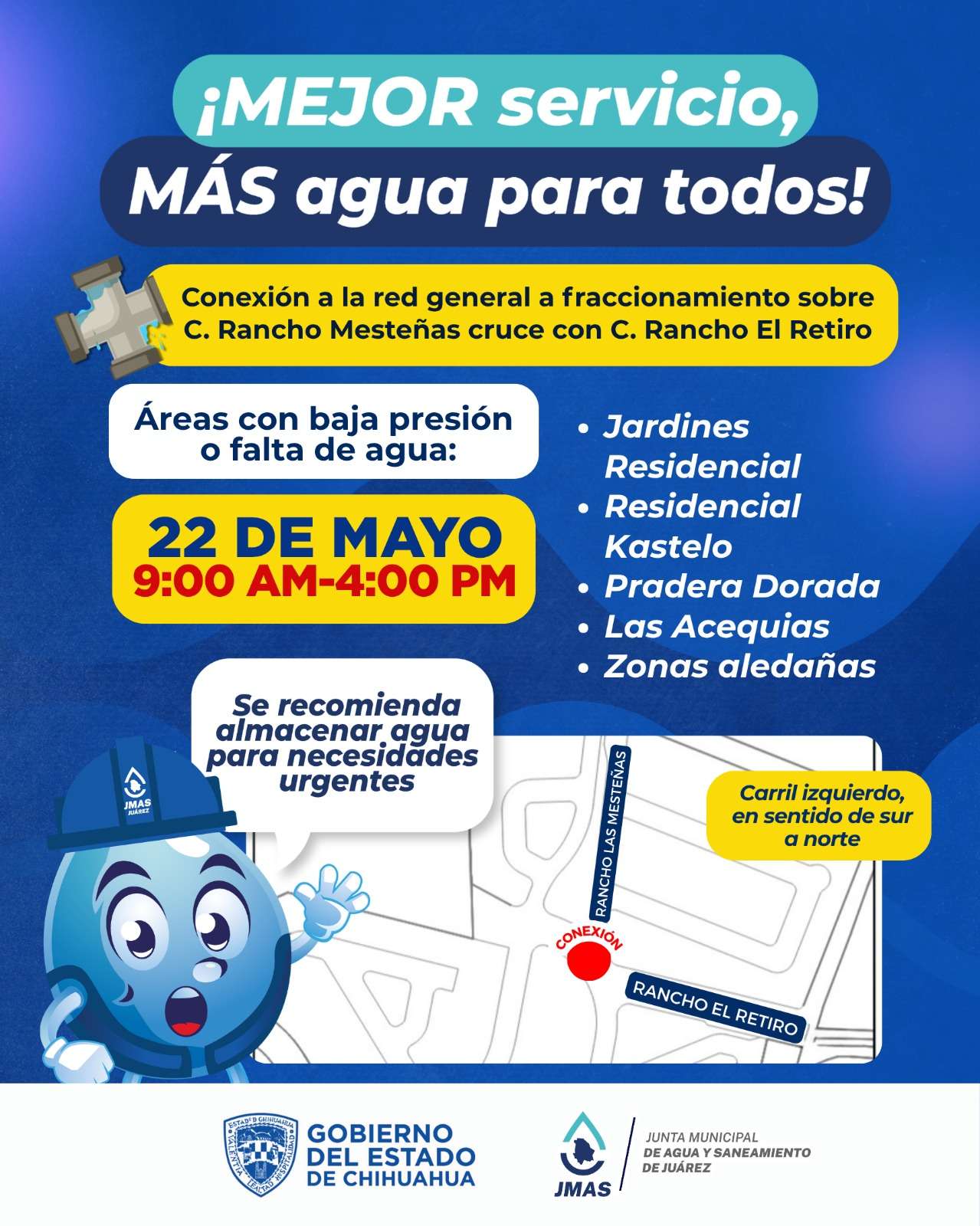 Anuncian baja presión de agua en fraccionamiento El Marqués por reparaciones