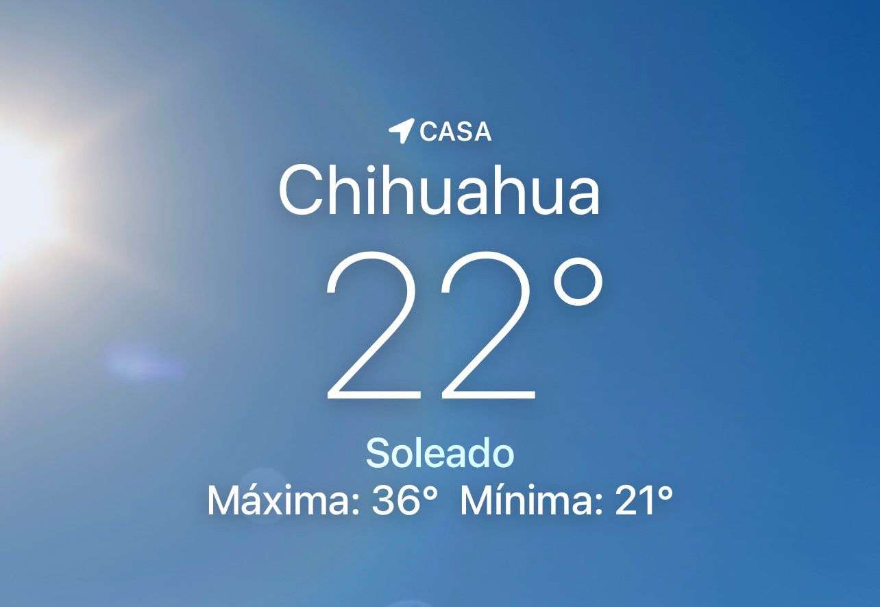 Se espera calorón con máxima de 36 grados centígrados 
