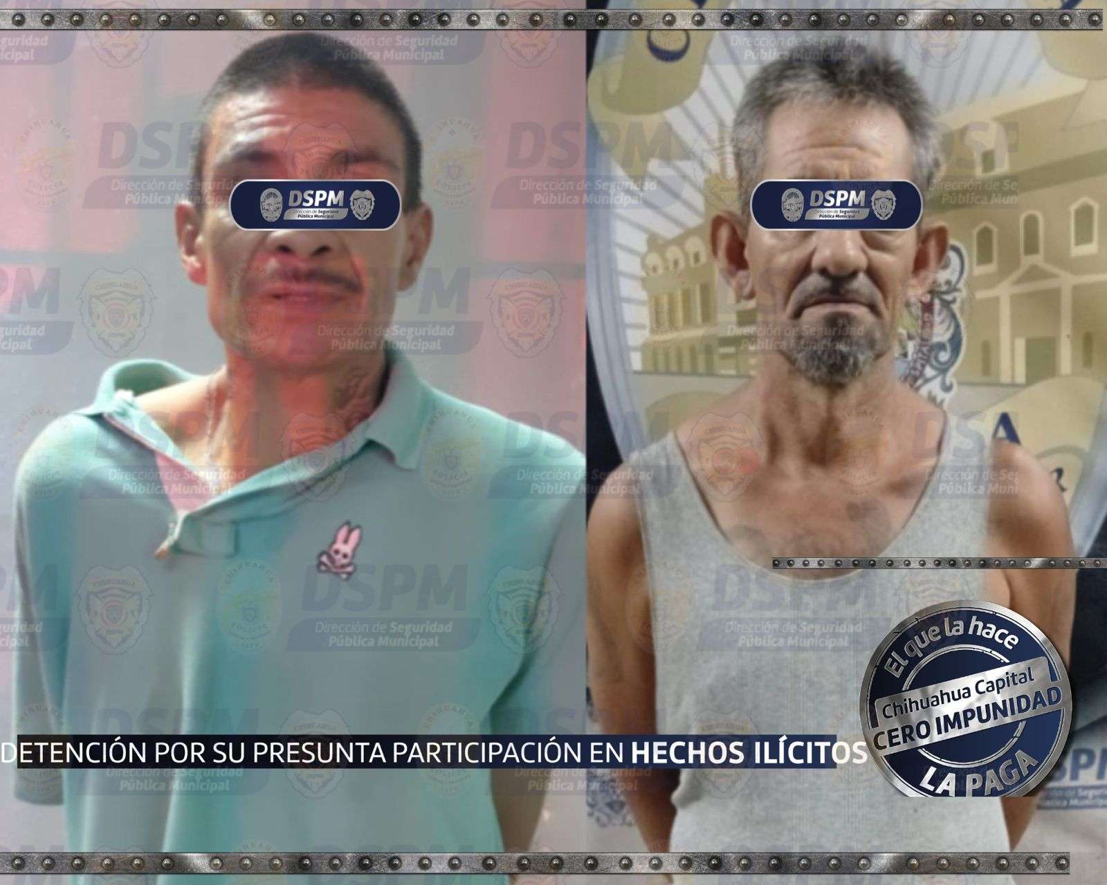 Detienen a dos con droga y armas blancas en la Ramón Reyes
