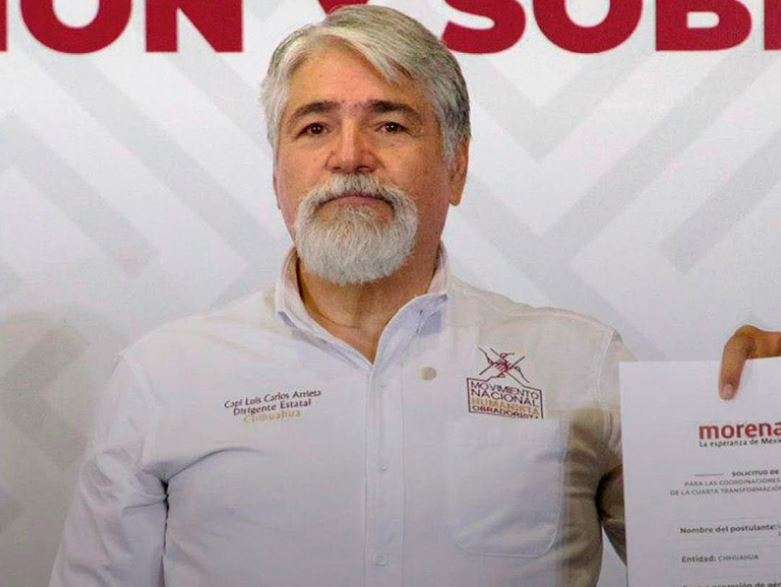 Se registra Luis Carlos Arrieta a la coordinación estatal por Morena 