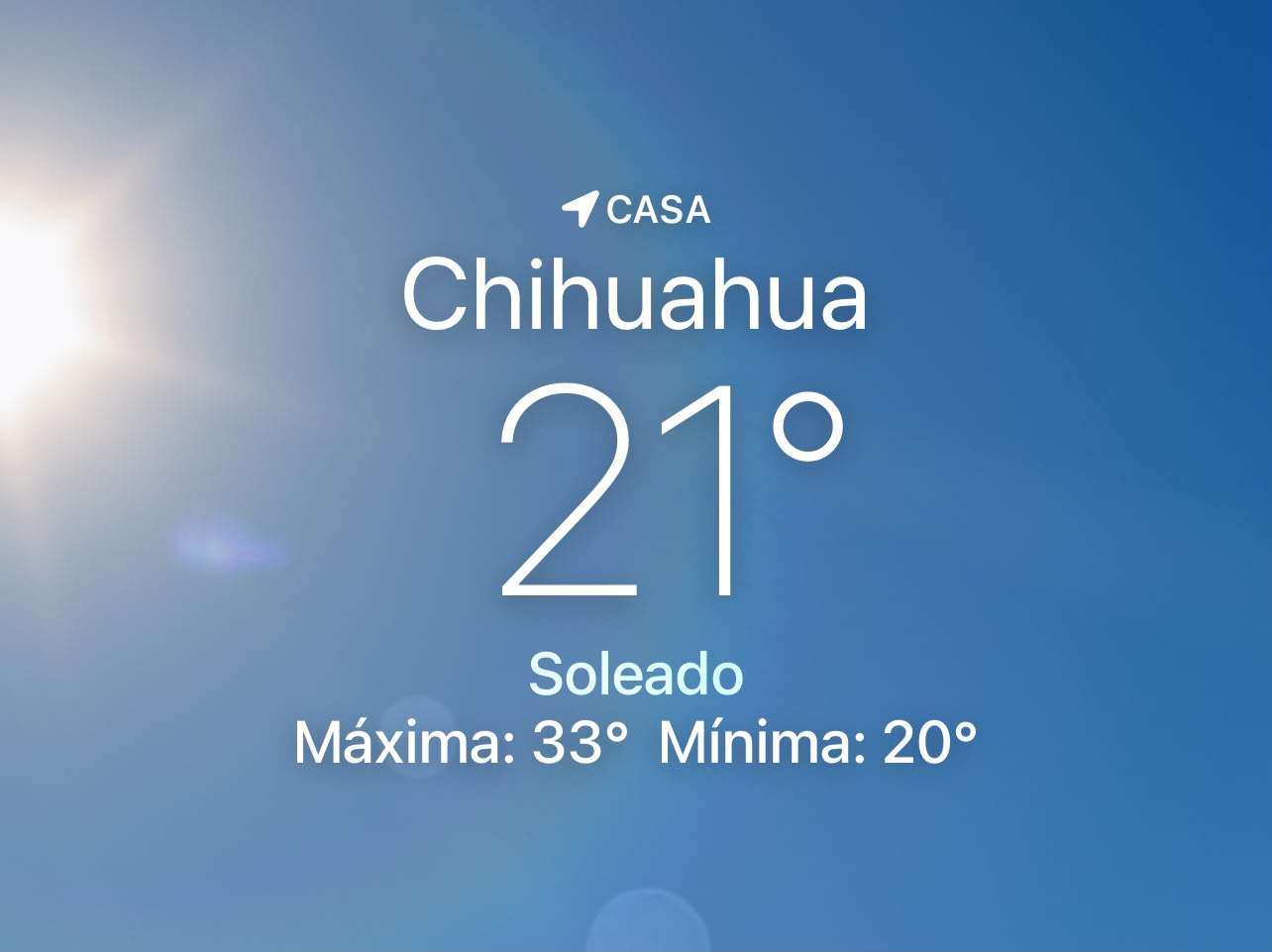 Se espera soleado con máxima de 33 grados centígrados