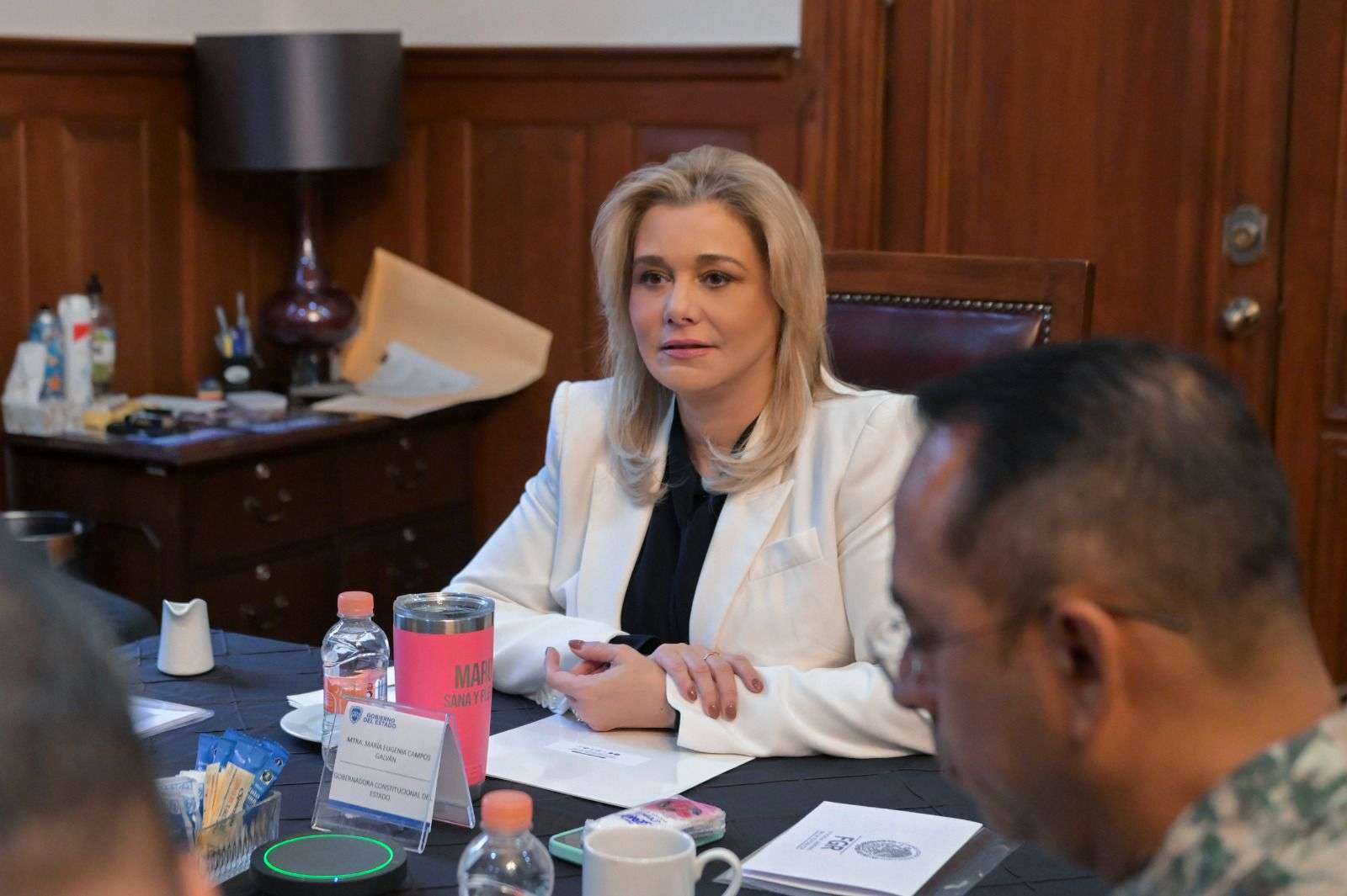 Realizan mesa de seguridad virtual con autoridades estatales y federales