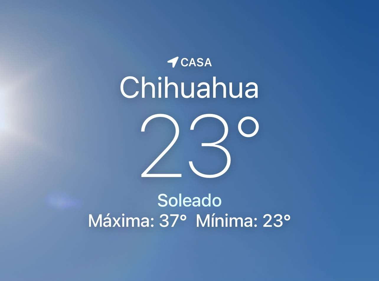 Se espera calorón con máxima de 37 grados centígrados 