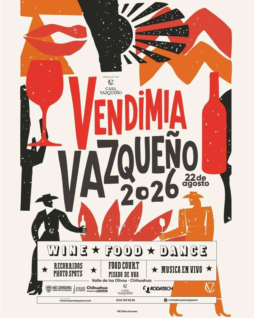 Invitan a participar a la Vendimia Vazqueño el 22 de agosto
