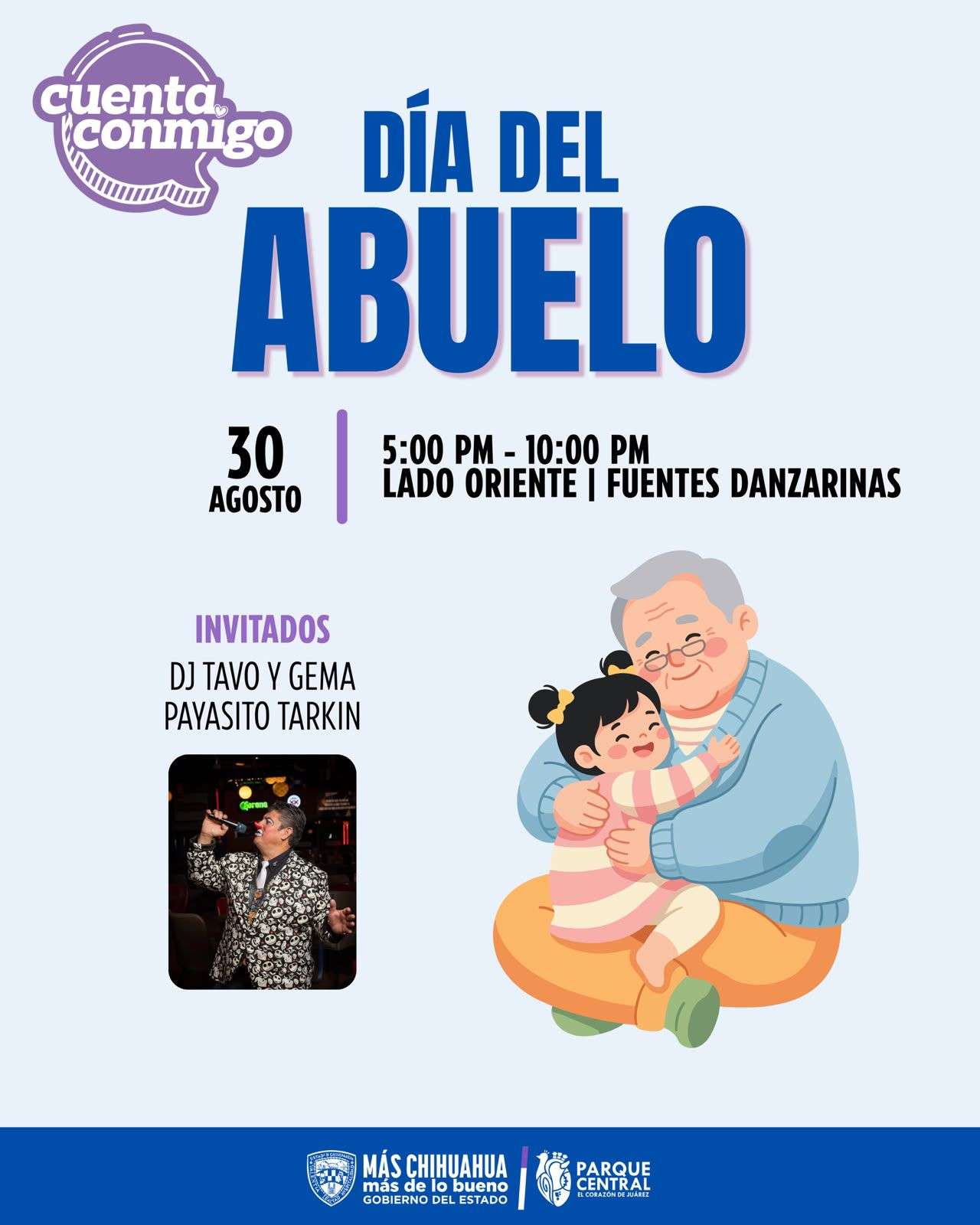 Prepara Parque Central celebración para reconocer a los abuelos juarenses