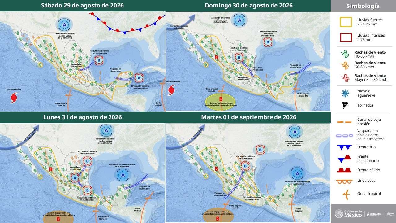 Alerta para Chihuahua: lluvias fuertes este sábado y ola de calor de hasta 45 °C
