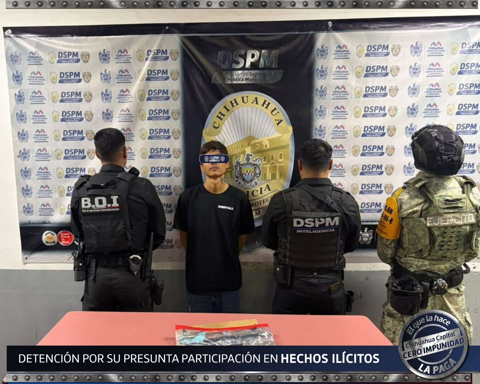 Detiene Célula BOI a uno con marihuana en Jardines de Oriente