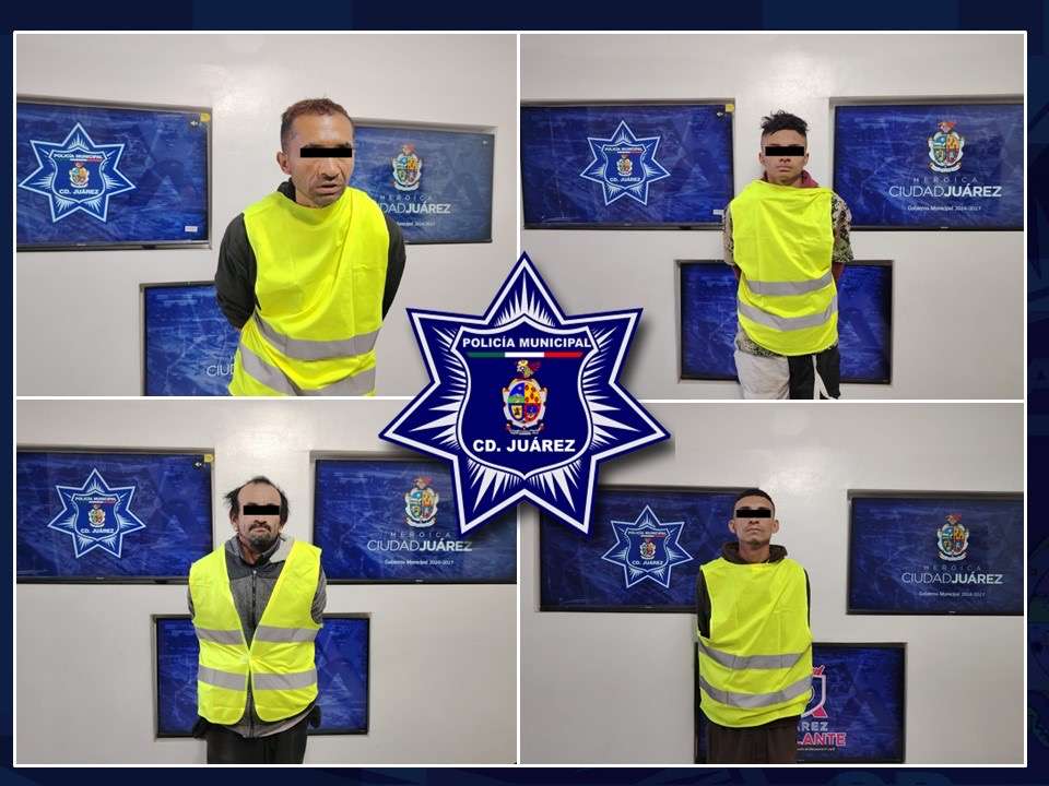 Detienen cuatro personas con orden de aprehensión
